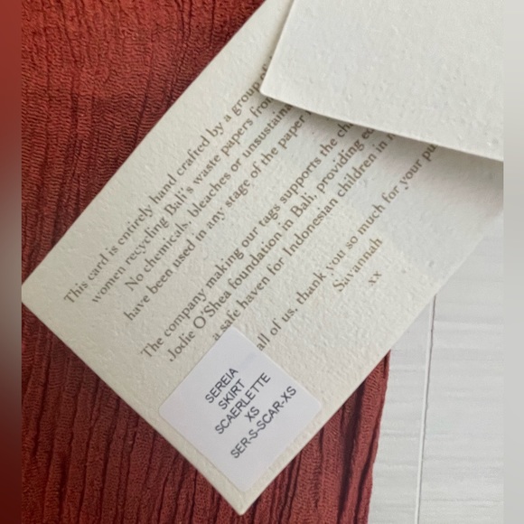 Savannah Morrow signature handloom maxi skirt . Unique silk and bamboo fabric. - Picture 6 of 7